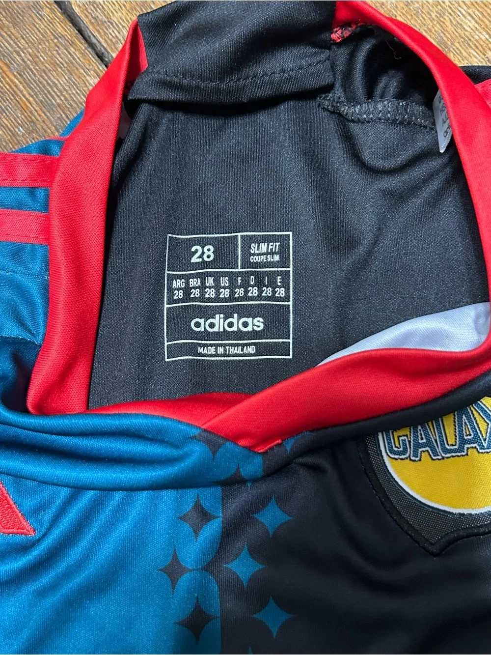 adidas Kids LA Galaxy Blue, Black & Red Soccer Jersey